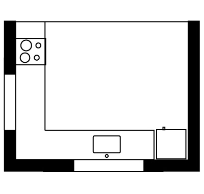 Cocina Lineal o Quebrada